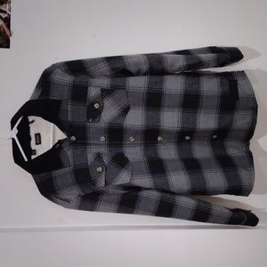 Seveno Men's Shacket Grey Black Size M